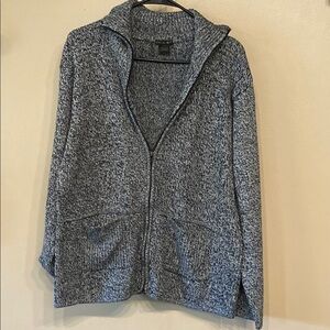 Tally Ho Blue Heather Women's Zip Cardigan